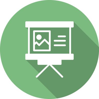 sunum simgesi vektör illüstrasyonu 