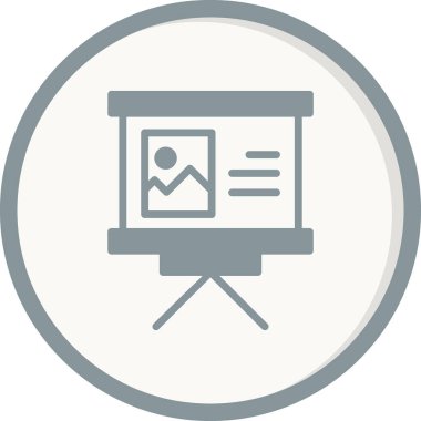 sunum simgesi vektör illüstrasyonu 