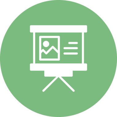 sunum simgesi vektör illüstrasyonu 