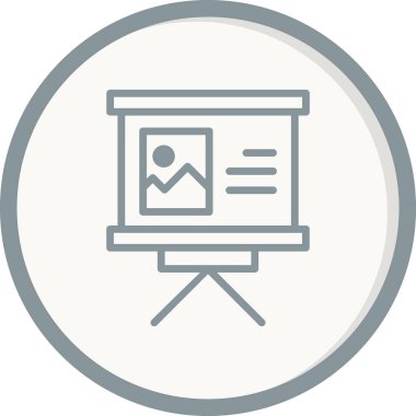 sunum simgesi vektör illüstrasyonu 