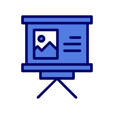 sunum simgesi vektör illüstrasyonu 