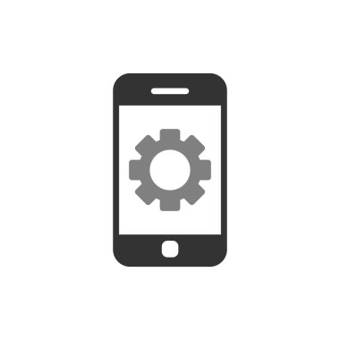 Akıllı telefon simgesi, vektör illüstrasyon tasarımı
