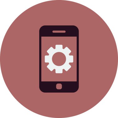 Akıllı telefon simgesi, vektör illüstrasyon tasarımı