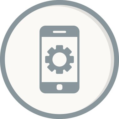 Akıllı telefon simgesi, vektör illüstrasyon tasarımı