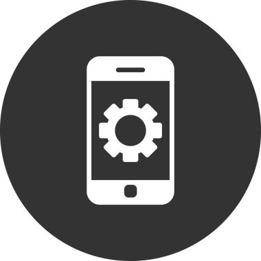 Akıllı telefon simgesi, vektör illüstrasyon tasarımı