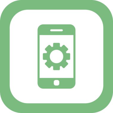 Akıllı telefon simgesi, vektör illüstrasyon tasarımı