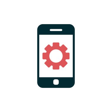 Akıllı telefon simgesi, vektör illüstrasyon tasarımı