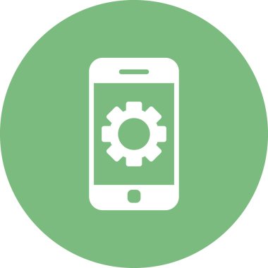 Akıllı telefon simgesi, vektör illüstrasyon tasarımı