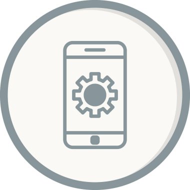 Akıllı telefon simgesi, vektör illüstrasyon tasarımı