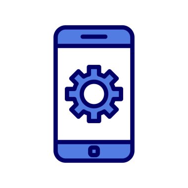 Akıllı telefon simgesi, vektör illüstrasyon tasarımı