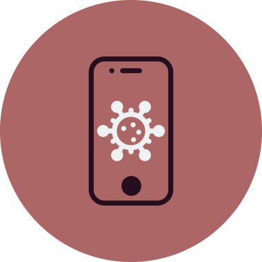 Akıllı telefon simgesi, vektör illüstrasyon tasarımı