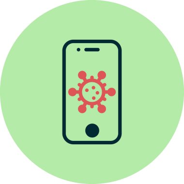 Akıllı telefon simgesi, vektör illüstrasyon tasarımı