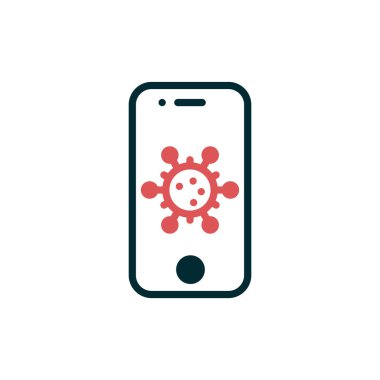 Akıllı telefon simgesi, vektör illüstrasyon tasarımı