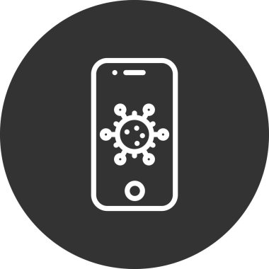 Akıllı telefon simgesi, vektör illüstrasyon tasarımı