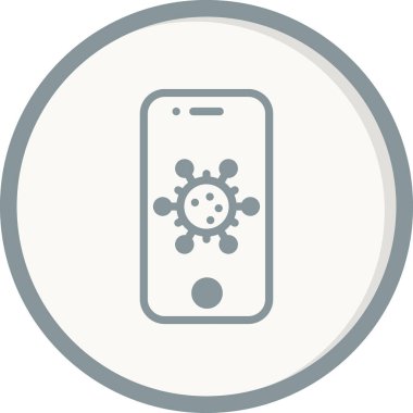 Akıllı telefon simgesi, vektör illüstrasyon tasarımı