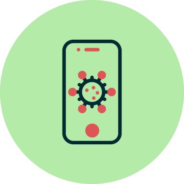 Akıllı telefon simgesi, vektör illüstrasyon tasarımı