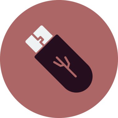 usb flash disk simge vektörü. İnce çizgi işareti. izole edilmiş sınır sembolü çizimi 