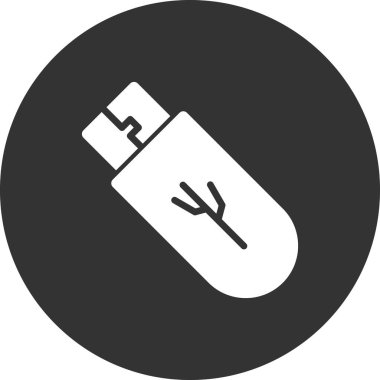 usb flash disk simge vektörü. İnce çizgi işareti. izole edilmiş sınır sembolü çizimi 