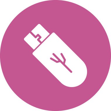 usb flash disk simge vektörü. İnce çizgi işareti. izole edilmiş sınır sembolü çizimi 