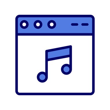 Web tarayıcı, basit vektör illüstrasyon tasarımı