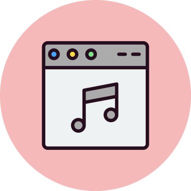 Web tarayıcı, basit vektör illüstrasyon tasarımı