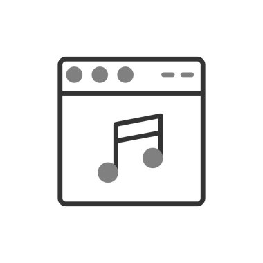 Web tarayıcı, basit vektör illüstrasyon tasarımı