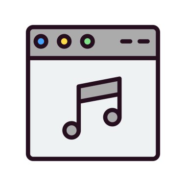 Web tarayıcı, basit vektör illüstrasyon tasarımı