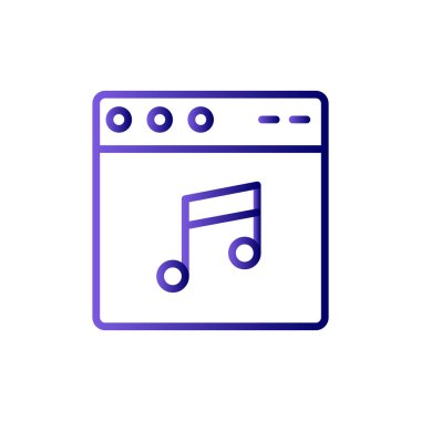 Web tarayıcı, basit vektör illüstrasyon tasarımı