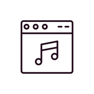 Web tarayıcı, basit vektör illüstrasyon tasarımı