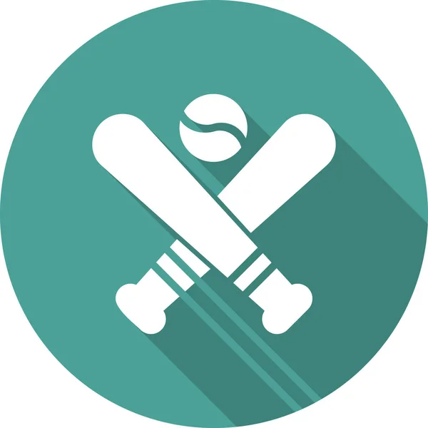 Baseball Ikona Web Prosta Ilustracja — Wektor stockowy
