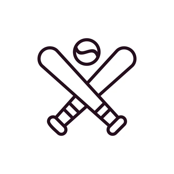 Baseball Sport Ikona Vektor Ilustrace Design — Stockový vektor