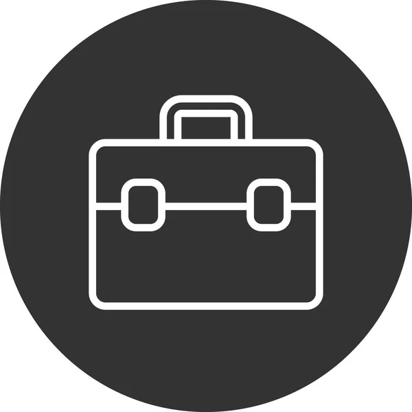 Vector Illustration Briefcase Modern Icon — Vetor de Stock