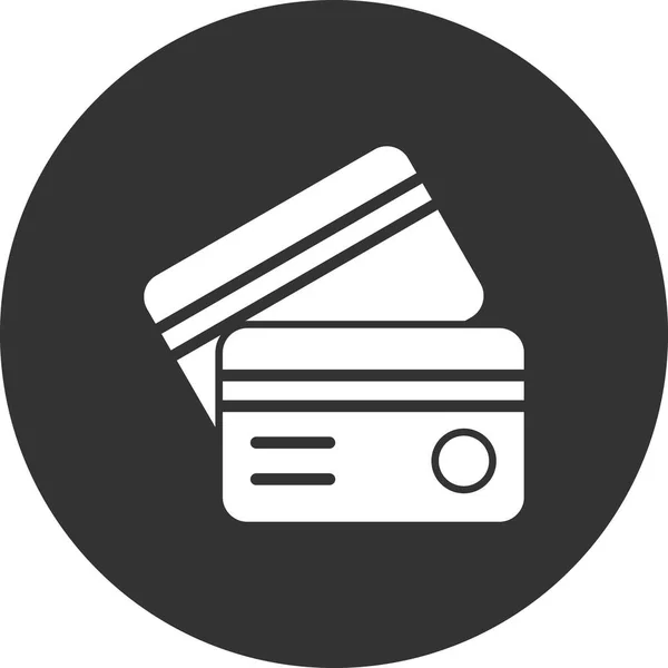 Ícone Plano Cartão Crédito Ilustração Vetorial —  Vetores de Stock