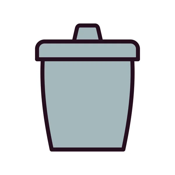 Bucket Web Icon Simple Design — Stock Vector
