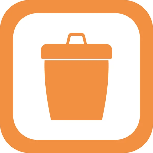 Bucket Web Icon Simple Design — Stock Vector