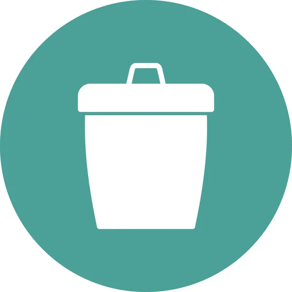 Bucket Web Icon Simple Design — Stock Vector