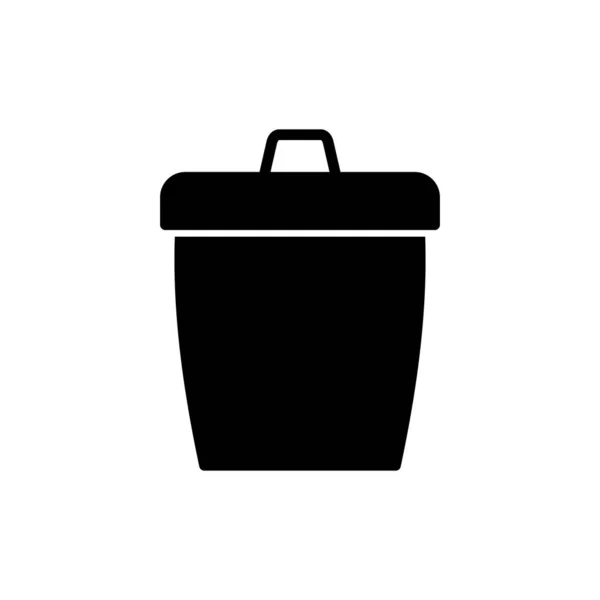 Cubo Icono Web Diseño Simple — Vector de stock