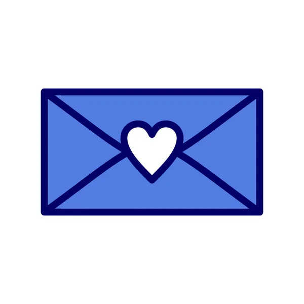 Heart Web Icon Simple Design Letter — Διανυσματικό Αρχείο