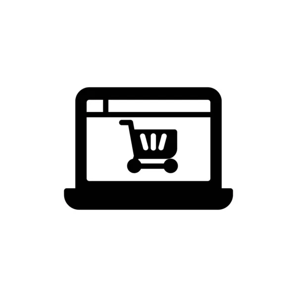 Shopping Icon Vector Illustration Online Store — Stock vektor