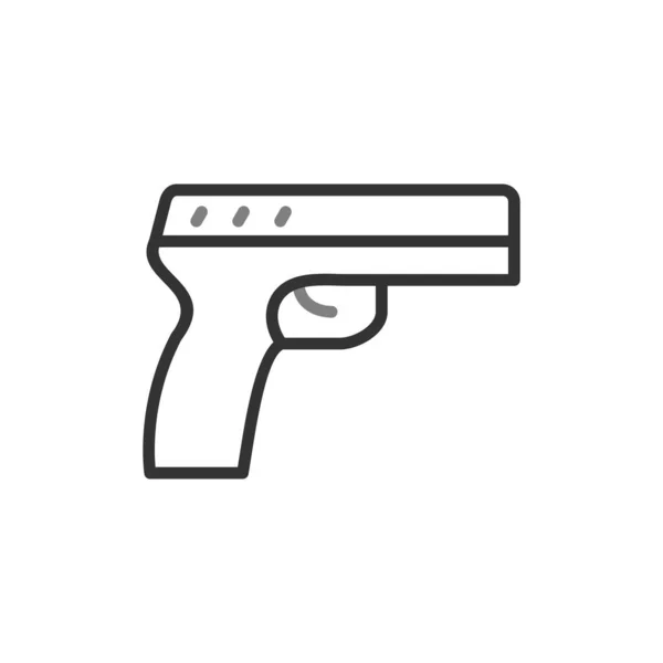 Gun Web Symbol Einfache Illustration Pistole — Stockvektor