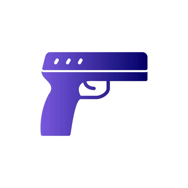 Gun Web Icon Simple Illustration Pistol —  Vetores de Stock