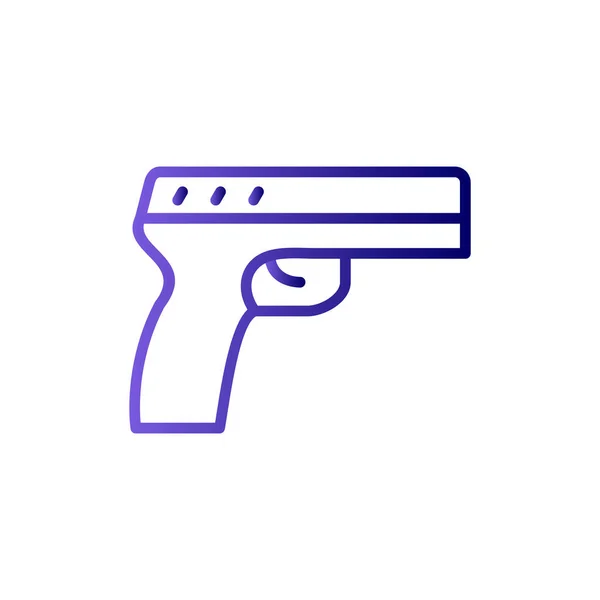 Gun Web Icon Simple Illustration Pistol — стоковый вектор