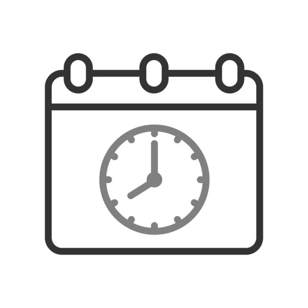 Time Date Icon Vector Illustration Design Schedule — Stockvektor