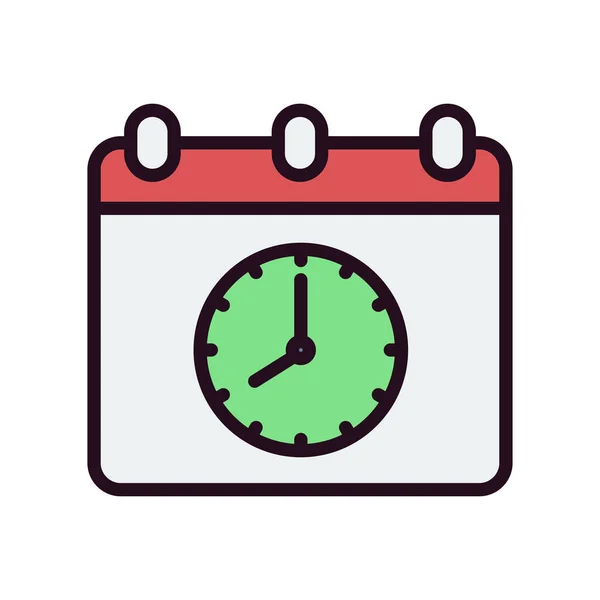 Time Date Icon Vector Illustration Design Schedule — Stock Vector