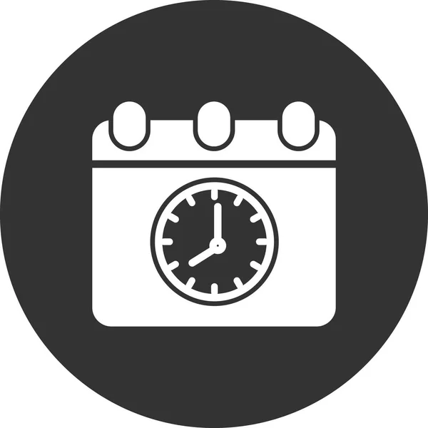 Time Date Icon Vector Illustration Design Schedule — Stockvektor