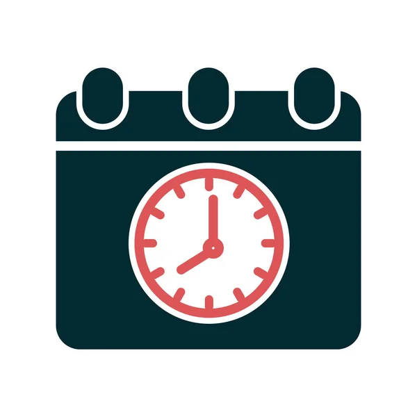 Time Date Icon Vector Illustration Design Schedule —  Vetores de Stock