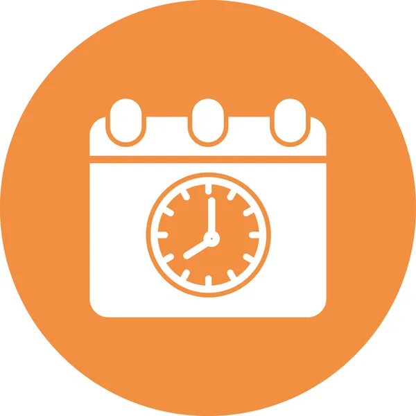 Time Date Icon Vector Illustration Design Schedule — Stock Vector