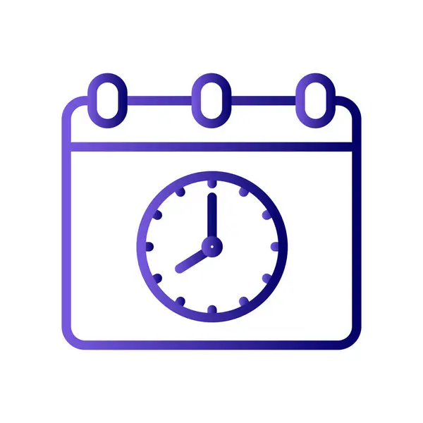 Time Date Icon Vector Illustration Design Schedule — Stok Vektör