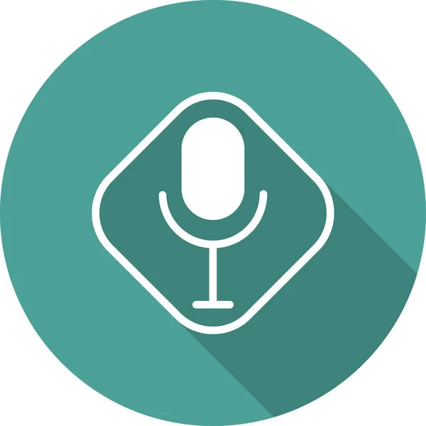 Vector Illustration Modern Voice Recorder Icon — Vettoriale Stock