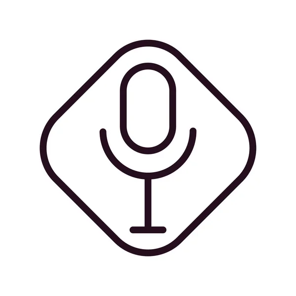 Vector Illustration Modern Voice Recorder Icon — Image vectorielle